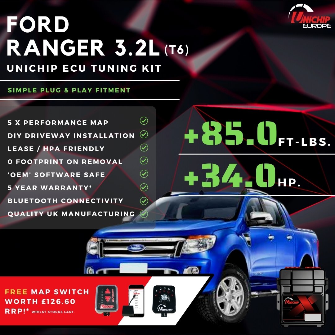 Ford Ranger 3.2 ecu tuning kit unichip europe