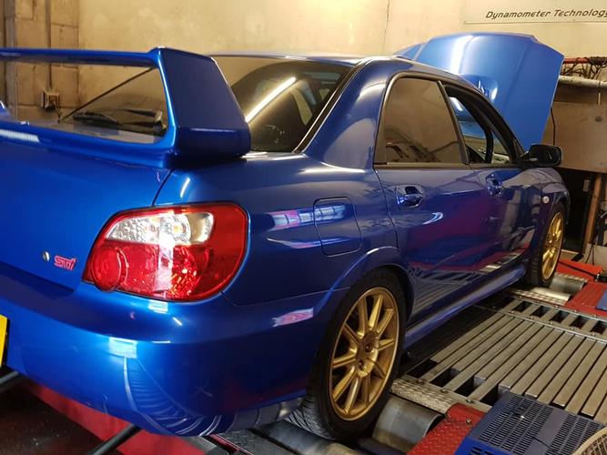Subaru Impreza WRX STi - Unichip Tuning | Performance Case Study Hawkeye Impreza fitted with the IHI VF37, full exhaust complete with sports cat, pink injectors and stock intercooler.