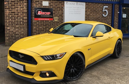 Ford Mustang 5.0L V8 - Unichip Tuning 5 switchable maps, increased power, torque and throttle response, immobiliser map, pops bangs and overrun map and economy maps all available.