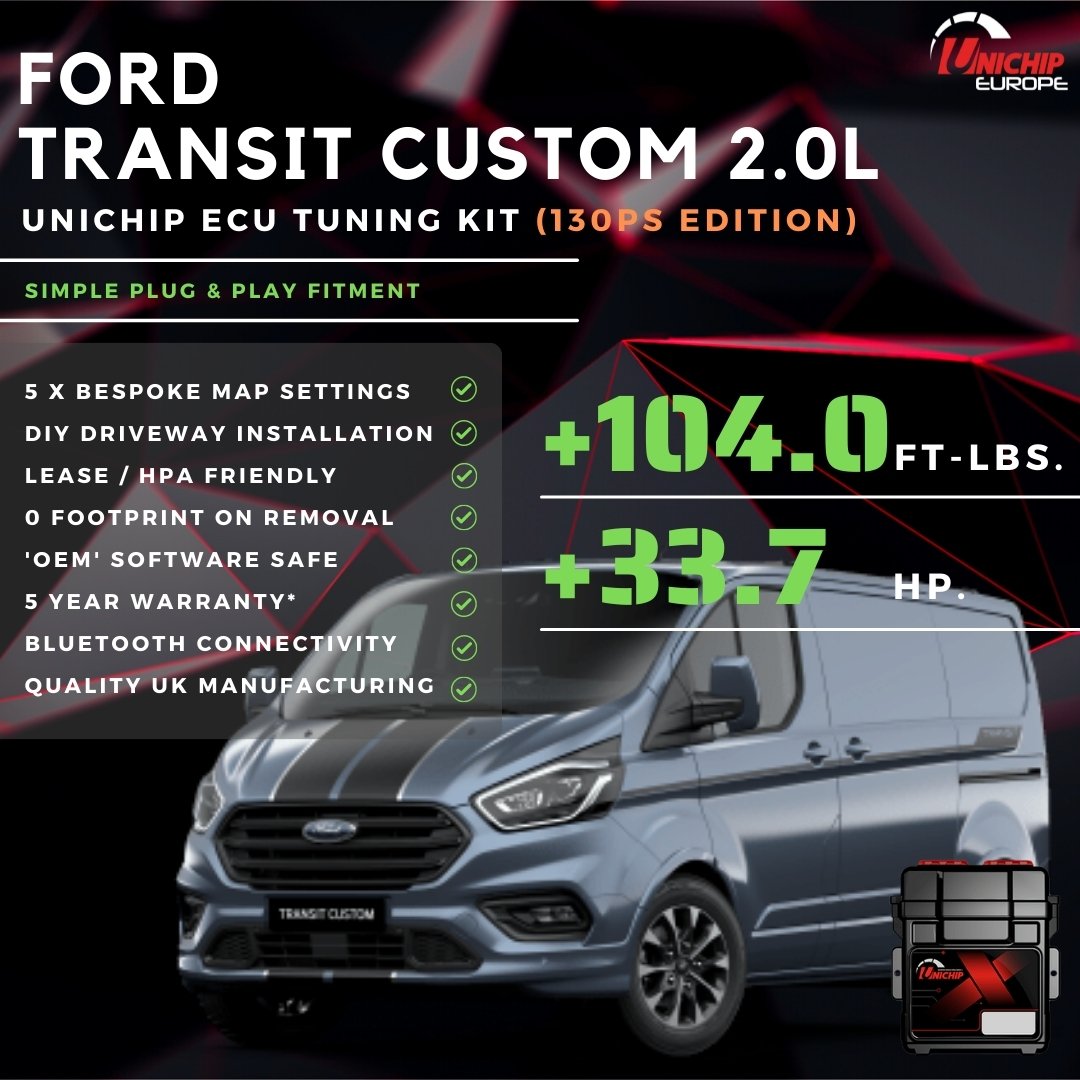 Ford Transit Custom 2.0L 130PS | Unichip ECU Tuning Kit