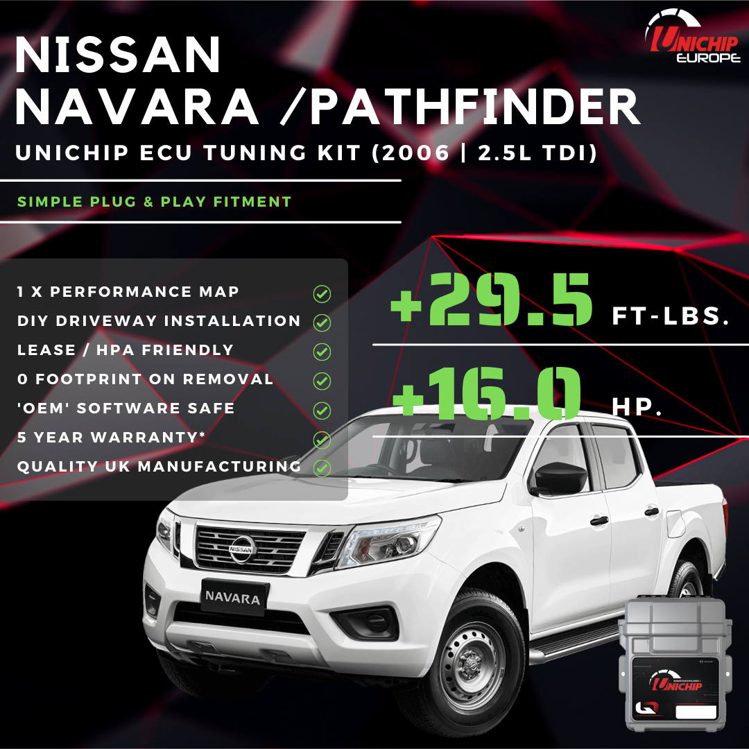 Nissan Navara / Pathfinder 2.5TDI (2006) | Plug and Play ECU Tuning Kit (Standard Edition)
