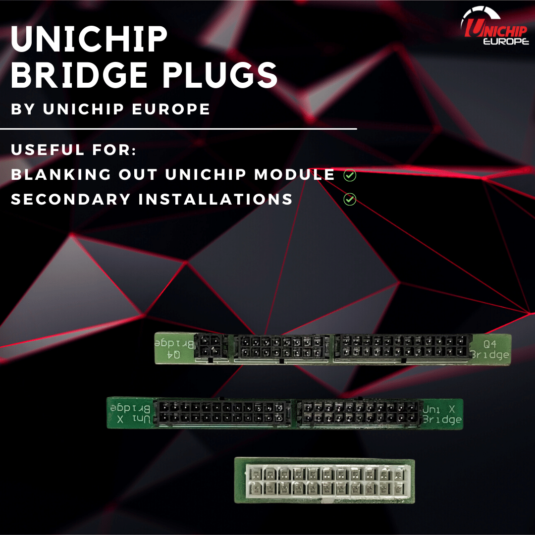 Unichip Europe Bridge Plugs for Unichip Q, Unichip X and D8D Drivers.